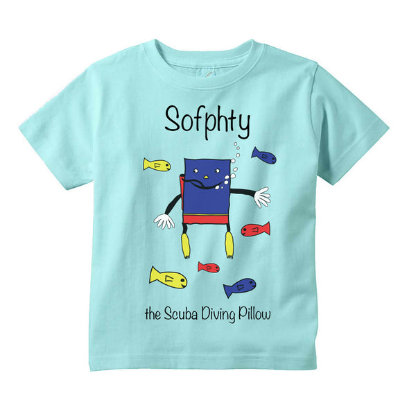 Sofphty the Scuba Diving Pillow Kids T-Shirt